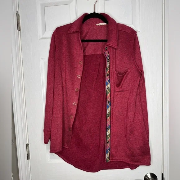 Soft Surroundings Women's Willow Fleece Shacket Shirt‎ Jacket  Size M - Picture 2 of 10